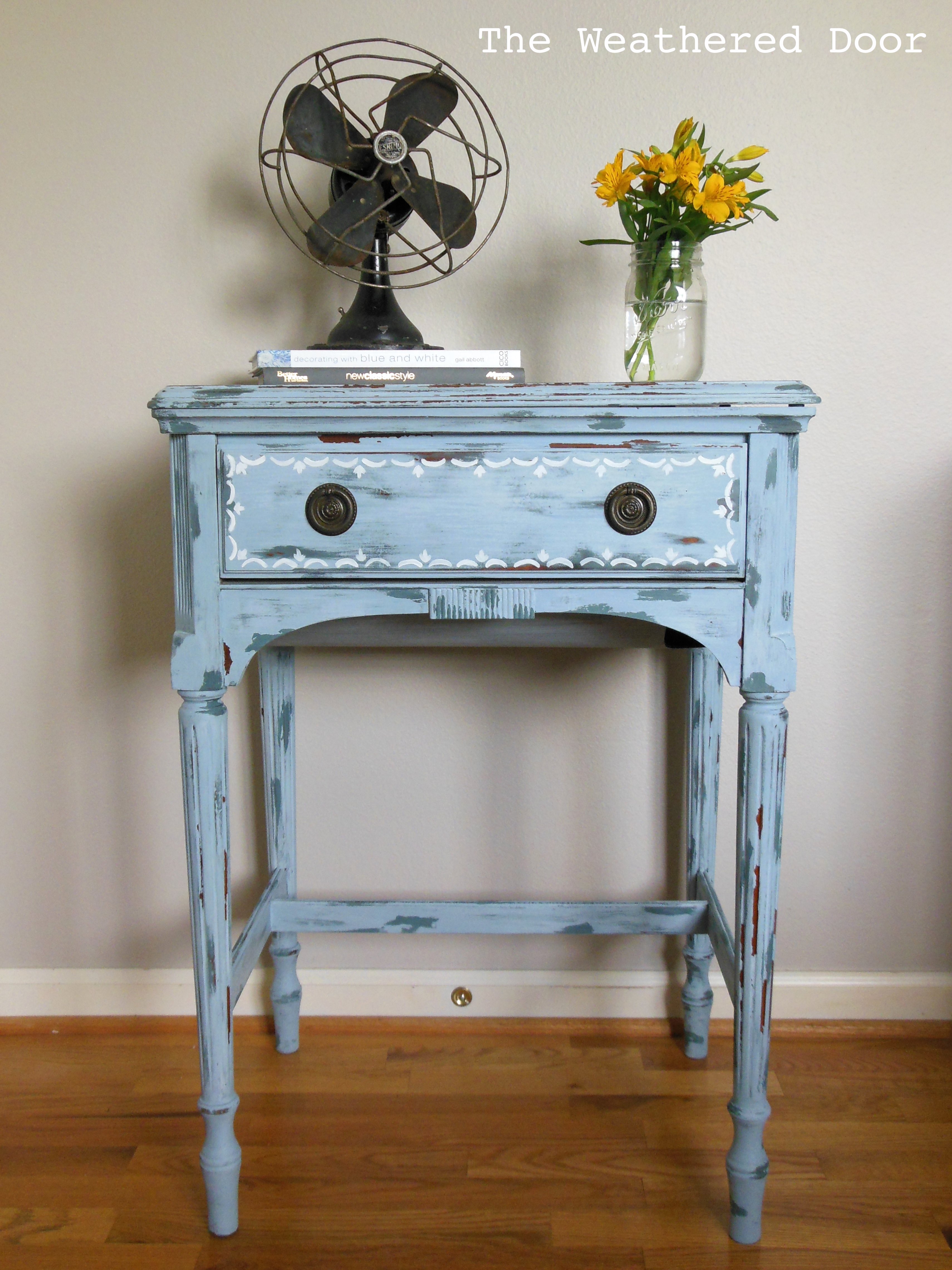 Experimenting with Milk Paint on a Sewing Cabinet - The ...