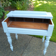 Light Blue Spinet Desk