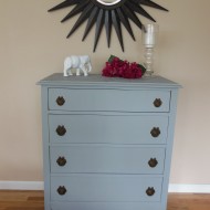 Dresser with Wallpaper Top