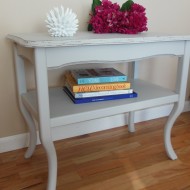 Light Gray Vintage Side Table