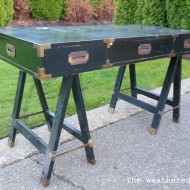 New Find: Campaign Desk with Sawhorse legs