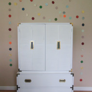 White Campaign Chest/Armoire