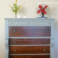 Elegant Empire Dresser with Glass Knobs