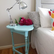 Turquoise Clover Side Table