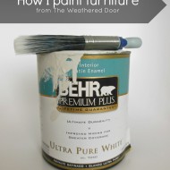 How I Paint and Stain Furniture