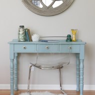 A beachy writing desk