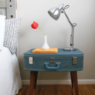 DIY Suitcase Side Table