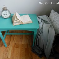 Small Teal Bench