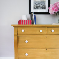 A Mustard Empire Dresser in Milk Paint