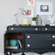 Furniture Reveal: Black Milk Paint Buffet