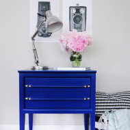 Klein Blue Mid Century Nightstands