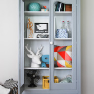 A Grey on Grey Cabinet