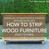 How to Strip Painted or Stained Wood Furniture (DIY Video Tutorial)