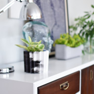 Fresh and Modern Mid Century Dresser with Geometric Drawers