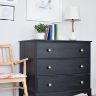 Before and After | 3 Drawer Hepplewhite Dresser Makeover