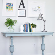 Trestle Table in Persian Blue