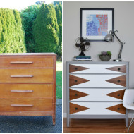 Before & After: Mod Geometric Dresser Makeover