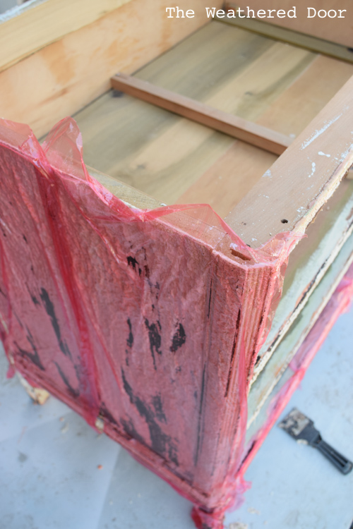 3 Drawer Hepplewhite Black Milk Paint Dresser Before & After | from The Weathered Door