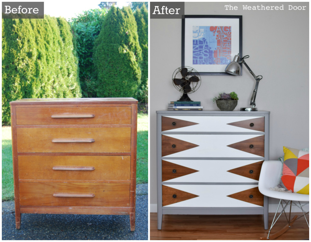 Before & After Mod Triangle Dresser WD pin