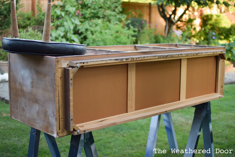 Adding Legs To A Dresser The Weathered Door