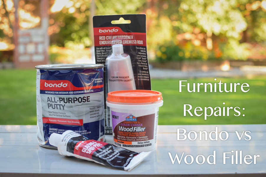 Furniture Repairs: Bondo vs. Wood Filler - The Weathered Door