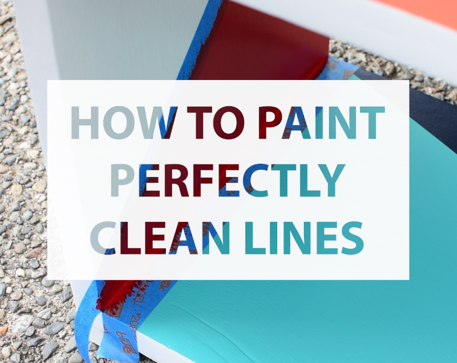 Great Video Tutorial on how to paint perfectly clean lines on furniture