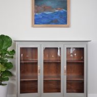A china hutch turned modern cabinet and bleed through