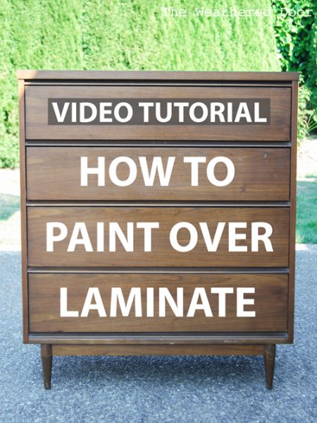 How to Paint Over Laminate and Plastic Video Tutorial