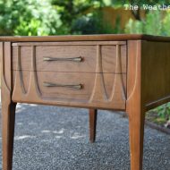 Furniture Makeover Video: Mid Century Table Start to Finish