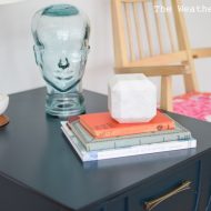 Teal Green Mid Century Side Table