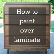 How to Paint over Laminate and why I love furniture with laminate tops (and why you should too!)